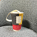 Miniatyrbild 3 av 5: Färgkontrastskarvning Mjölktepåse Färgmatchande Mode Handhållen Koppskydd Mjölkte Liten Ficka Dryckespåse Kaffe Red and green