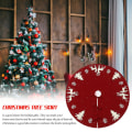 Miniatyrbillede 4 af 4: Elg Træ Skørt Julepynt Træ Bund Forklæde Julested Layout Dekoration Tæppe Red