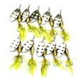 Pikkukuva 1 / 5: 10 kpl/setti Kalastusvieheet Metallinen Spinneri Keinotekoinen Kalastustarvike Spinnerbait Crankbait Lisätarvikkeet 3