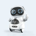 Miniatyrbilde 1 av 4: Lomme Robot Mini Robot Leker Gave Snakkende Interaktiv Dialog Stemmegjenkjenning Opptak Syngende White
