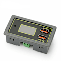 Pikkukuva 1 / 3: 12V 24V Kaksois-USB DC LED Digitaalinen Näyttö Auto Auton Volttimittari Akun Valvonta