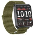 Miniatyrbilde 3 av 5: [LCS] For Garmin Venu X1 håndleddsstropp Magic Tape Nylon Loop klokkereim med metallring Multicolor Olive Green