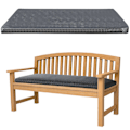 Miniatyrbillede 2 af 5: Bænkgyngehynde med fastgørelsessnor Rektangulær Vandtæt Tyk Skridsikker Havemøbel Gray 120*42CM