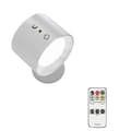 USB-uppladdningsbara LED-lampor med fjärrkontroll, magnetisk installation C P White