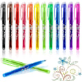 Pikkukuva 1 / 6: Pyyhittävät geelikynät, pyyhittävät mustekynät - 12 kpl multicolor