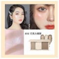 Miniatyrbillede 5 af 5: Facial Contour Palette Concealer Foundation Makeup 3 Farver Langtidsholdbar Blød Berøring | Bronzer Og Highlighter