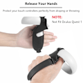 Pikkukuva 5 / 5: VR-lisätarvikkeet suojakansi Yhteensopiva Oculus Quest 2 VR -kosketusohjaimen kotelon kanssa, jossa on rystyshihna ja kahva Yhteensopiva Oculus Quest 2:n kanssa 3