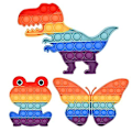 Miniatyrbild 1 av 5: 3-pack Push Pop Bubble Fidget Sensoriska Leksaker