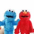 Mjukdjur Elmo Kakmonstret Barnens Dag Present 2pcs