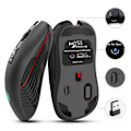 Miniatyrbillede 2 af 5: Trådløs 7 Farve Baggrundsbelyst Genopladelig Lydløs USB Optisk Mus Gaming Mus