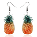 Miniatyrbilde 1 av 5: Frukt Øredobber Små Friske Akryl Øredobber Tilbehør Frukt Øredobber Sommer Mote Tilbehør Pineapple