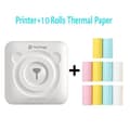 Mini Portabel Peripage Bluetooth Termisk Skrivare med 10 Rullar