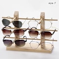 Miniatyrbillede 2 af 4: 1 stk. Træ Solbrille Display Rack Hylde Træ Holdbar Brille Show Stand Holder 7