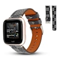Pikkukuva 2 / 5: Nahkainen ranneke Fitbit Versa -kelloon, kellon ranneke Fitbit Versa/Lite -älykelloon Gray