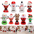 Miniatyrbild 2 av 4: Soldriven Dansande Prydnad Julgran Snögubbe Jultomte Älg Gungande Animerad Dansare Leksak C