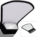 Miniatyrbilde 1 av 5: Svart + Hvit Speilreflekskamera Blits Reflektor Dome Lys Diffusorplate Myk Maske Sølv Reflekspaneler