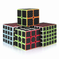 Miniatyrbilde 2 av 3: Magisk kube, Rubiks kube Speed Cube sett, 2x2 3x3 4x4 5x5 Karbonfiber Klistremerkekube Pakke For Barn