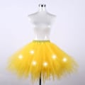 Miniatyrbillede 1 af 5: Tutu Skjorte til Polterabend, Balletskørt, Tylskørt, 4 Lag Gul XL Yellow