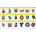 Miniatyrbillede 5 af 5: Unik Form Træpuslespil Jigsaw DIY Hjernetræning Pædagogisk Legetøj Colorful Cat A3