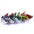 Miniatyrbild 5 av 5: 1st Ledad Crankbait 6 Sektioner Swimbait Fiske Drag 11cm Konstgjord Asp Gädda Fiskeredskap 4