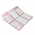 Miniatyrbild 3 av 4: Qwert Trådlöst Bluetooth3.0 Tangentbord Vikbart Slim Tangentbord för Ipad Apple IOS Android (gyllene)