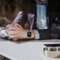 Pikkukuva 3 / 5: Nahkainen ranneke Fitbit Versa -kelloon, kellon ranneke Fitbit Versa/Lite -älykelloon Gray
