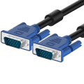 Miniatyrbilde 2 av 5: VGA videokabel, VGA til VGA. Egnet for videoskjermer, personlige datamaskiner, bærbare datamaskiner, TV-er, projektorer, etc.