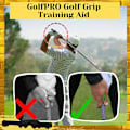 Miniatyrbillede 3 af 4: Golf Grip Træningshjælp Golfsvingstræner Træningsgreb Golfsvingstræner Tilbehør Til Mænd Kvinder Black Red