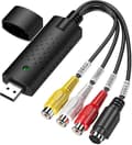 Miniatyrbillede 1 af 4: VHS/Hi8 til Digital/DVD-konverter med USB 2.0 Video- og Lydoptagelse til Windows 10/8/7