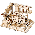 Miniatyrbild 3 av 4: 3D Träpussel Mekaniska Kugghjul Set DIY Monteringsmodell Kit Trä Hantverk Kit Hjärngympa Spel Byggset