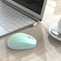 Miniatyrbillede 5 af 5: Trådløs mus, 2,4g lydløs mus med USB-modtager, bærbar computermus (grøn)