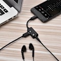 Pikkukuva 4 / 4: Usb-c Type-c - 3,5 mm:n kuulokeliitäntä Aux -äänijakaja Lataussovitinkaapeli Red