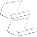 Miniatyrbillede 1 af 3: stk. transparent akryl penholder, pen stativ, display stativ, makeup børsteholder, organizer, børste tørrestativ, 12 huller akryl pen stativ