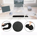 Miniatyrbilde 3 av 3: Håndleddsstøtte for tastatur i memory foam og musematte med håndleddsstøtte