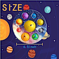 Miniatyrbild 3 av 5: Åtta Planeter Push Pop Pop Bubble Fidget Leksaker type3