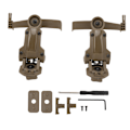 Miniatyrbild 1 av 6: ARC Rail Adapter Tillbehör Multi Vinkel Rotation Hjälm Rail Adapter Hörlursfäste Tan