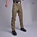 Pikkukuva 2 / 4: Ix7 Miesten Slim Straight Erikoisjoukkojen Taistelu Army Fanien Työvaatteet Hengittävät Housut Khaki Army Green