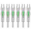 Miniatyrbilde 2 av 5: LED Nock Bueskyting Pil Automatisk Skyting Jakt Skaft Hale 7Pcs Green