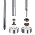 Miniatyrbilde 3 av 5: 120 Sett Trykknapper Sett 6 Farger Metall Trykknapper Knapp Press Studs
