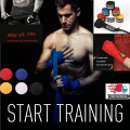 Miniatyrbild 3 av 4: 2 st/förpackning Boxningslindor Mma Muay Thai Kickboxningslindor För Träningsbandage 5 M Längd 5cm Bredd Röd