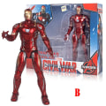 Miniatyrbild 1 av 4: Marvel Superhjälte Avengers Actionfigur Leksaker Docka Med Ställ För Barn Pojke Vuxen B