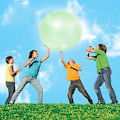Miniatyrbild 2 av 4: Barn Utomhus Mjuk Luft Vattenfylld Bubbelboll Uppblåsbar Ballong Leksak GREEN M