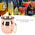 Miniatyrbilde 4 av 6: 304 Cocktailkrus i rustfritt stål, Hammered ølkrus i rustfritt stål for hjemmebarer og underholdning Style 3 550ml