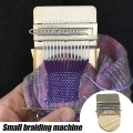 Miniatyrbilde 2 av 4: Liten Vev Veveredskap Unik Tre Stoppemaskin Mini Vev for DIY Håndarbeidskurs Pine 12-pin