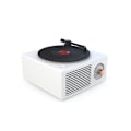 Pikkukuva 1 / 5: Bluetooth-langaton kaiutin, retro vinyylilevy CD-tyylinen soitin. White