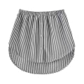 Miniatyrbilde 2 av 4: Skjorteforlengere Justerbar Lagdeling Falske Topper Nedre Kant med Elastisk Strikk Mini Skjørt Black Wihte 2XL