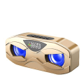 Miniatyrbild 1 av 3: Bärbar trådlös Bluetooth-högtalare för utomhusbruk, dubbla högtalare, subwoofer, LCD-display gold