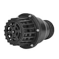 Backventil Vattenpump Fotventil PVC Lågtrycks Platt Backventil för Vätskemaskinpump Svart (3\")