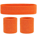 Pikkukuva 1 / 3: Urheilullinen puuvillainen hikinauha rannekkeella Orange