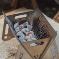 Miniatyrbild 4 av 5: Justerbart rostfritt stål stativ för utomhusgrill - Vikbart, lätt att bära, grytställ